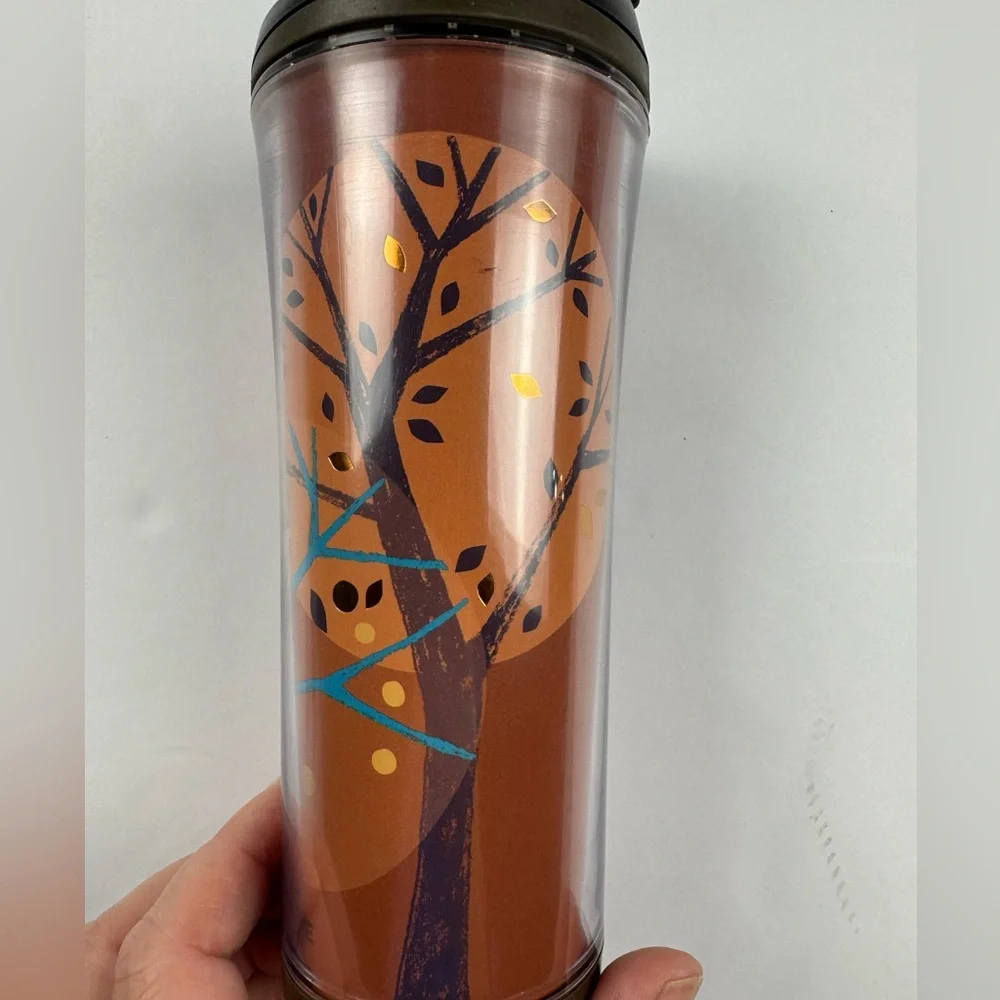 Collectible Starbucks Coffee Fall Trees Gold Leaves insulated tumbler from 2007